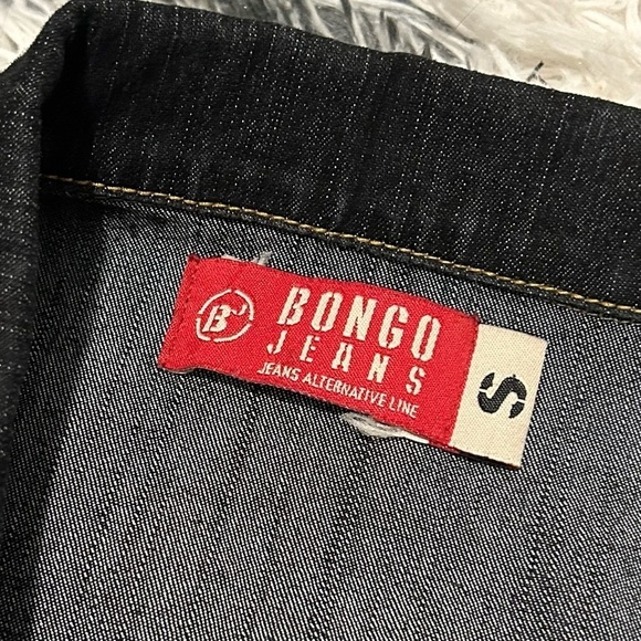 Bongo Jeans Cropped Dark Wash Denim Jacket - Picture 4 of 6